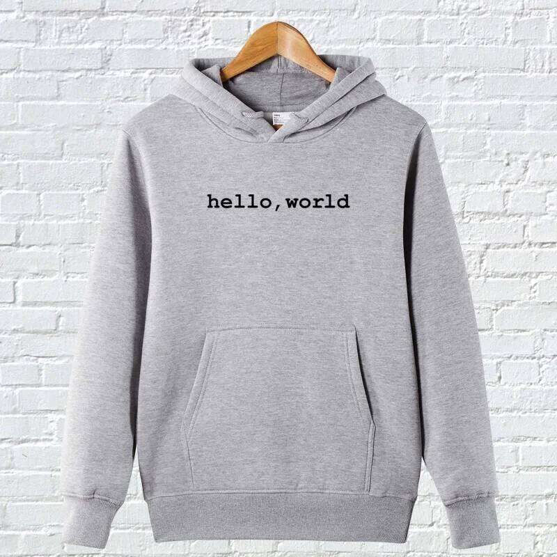 Autumn and Winter New Computer Development Code Farmer Programmer Programming Printed High Quality Men's Hoodie Z260314