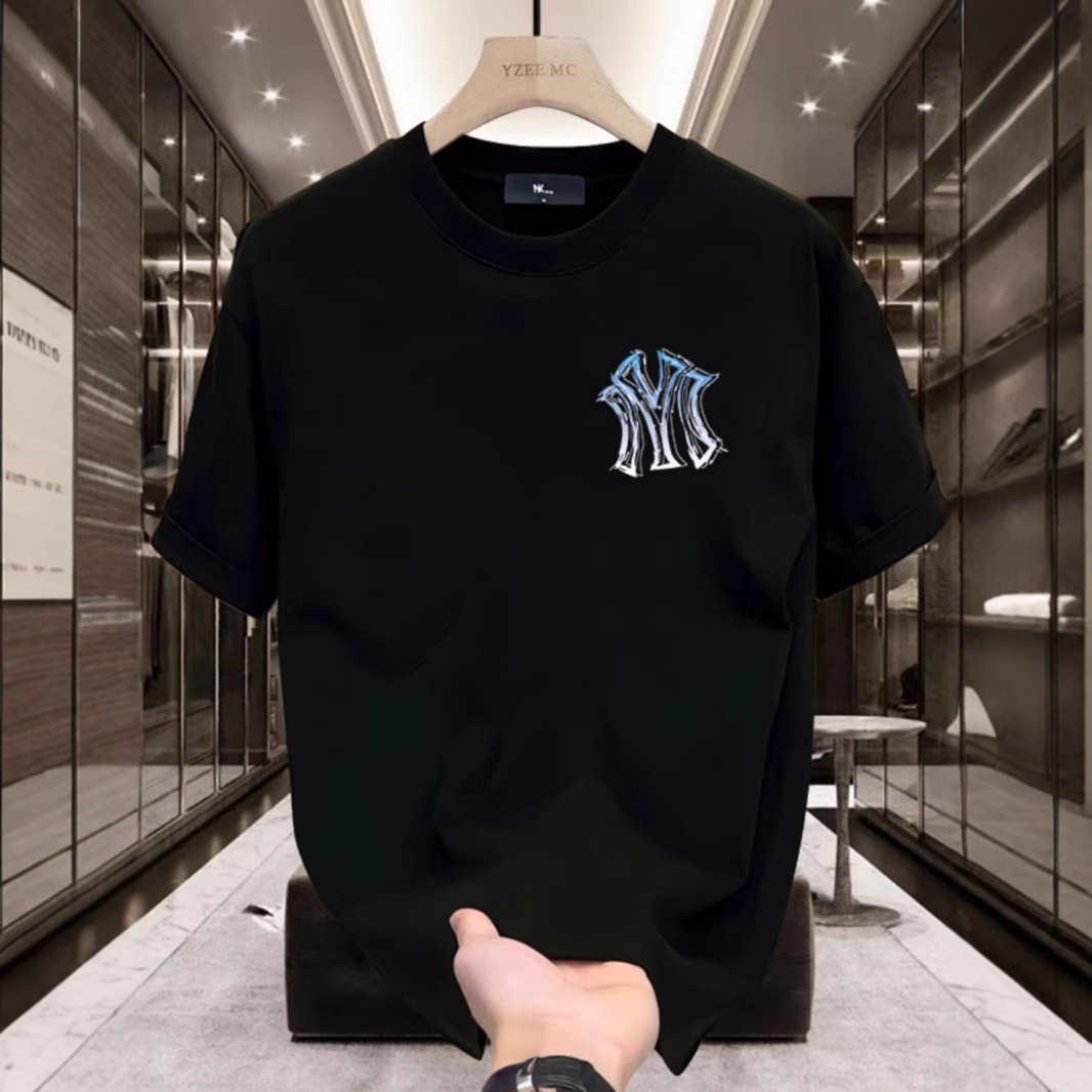 Designer Shirt Hip Hop Round Neck Top Elegance Refreshing Hipster Handsome Streetwear Y2k Mens Clothes Casual Short Sleeve Cotton