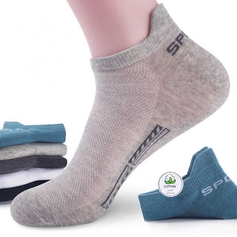 10Pairs/Lot High Quality Men Socks Ankle Breathable Cotton Sports Socks Mesh Casual Athletic Summer Thin Cut Short Sokken Gifts D260313