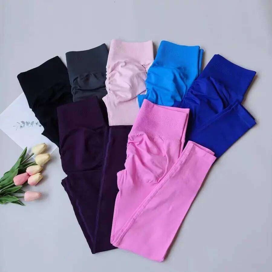 Women's Waist Seamless Yoga Leggings Push-Up Sport Tights High Elastic Fitness Running Pants Hip Lift Gym Pilates Wear 26Y0313