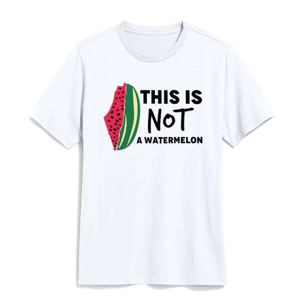 This Is Not A Watermelon T-Shirt Collection Palestine Flag Shirt Men Women Unisex Cotton Tops Peaceful Sweatshirt Z260314