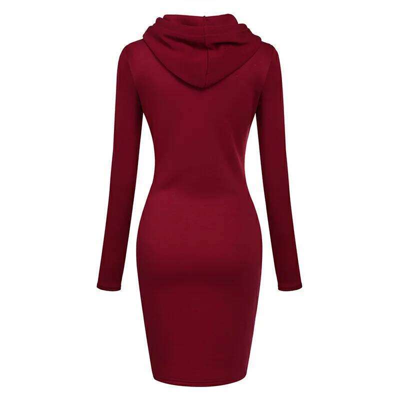 Aint No Family Like The One I Got Hot Sale Women's Simple Casual Autumn and Winter Everyday Comfort Hoodie Dress Z260313