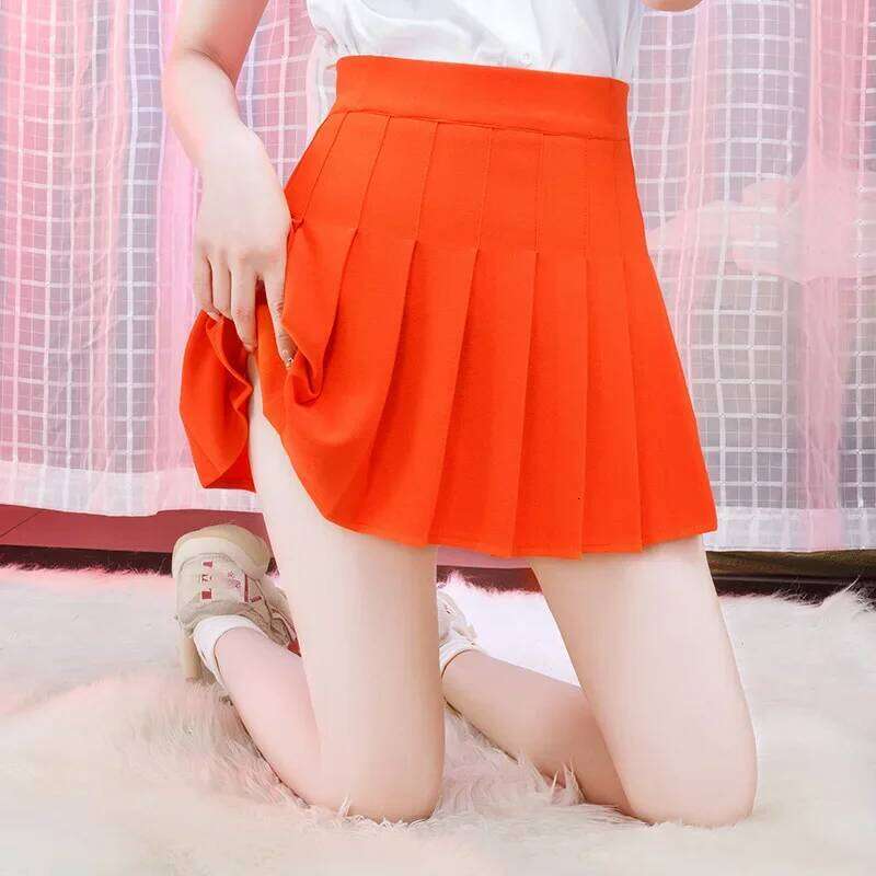 No Lining Elastic Waist Pleated Tennis Skirt Womens Athletic Golf Skort Sport Outfits Running Mini Skirts Falda Sexy Mujer Z260314