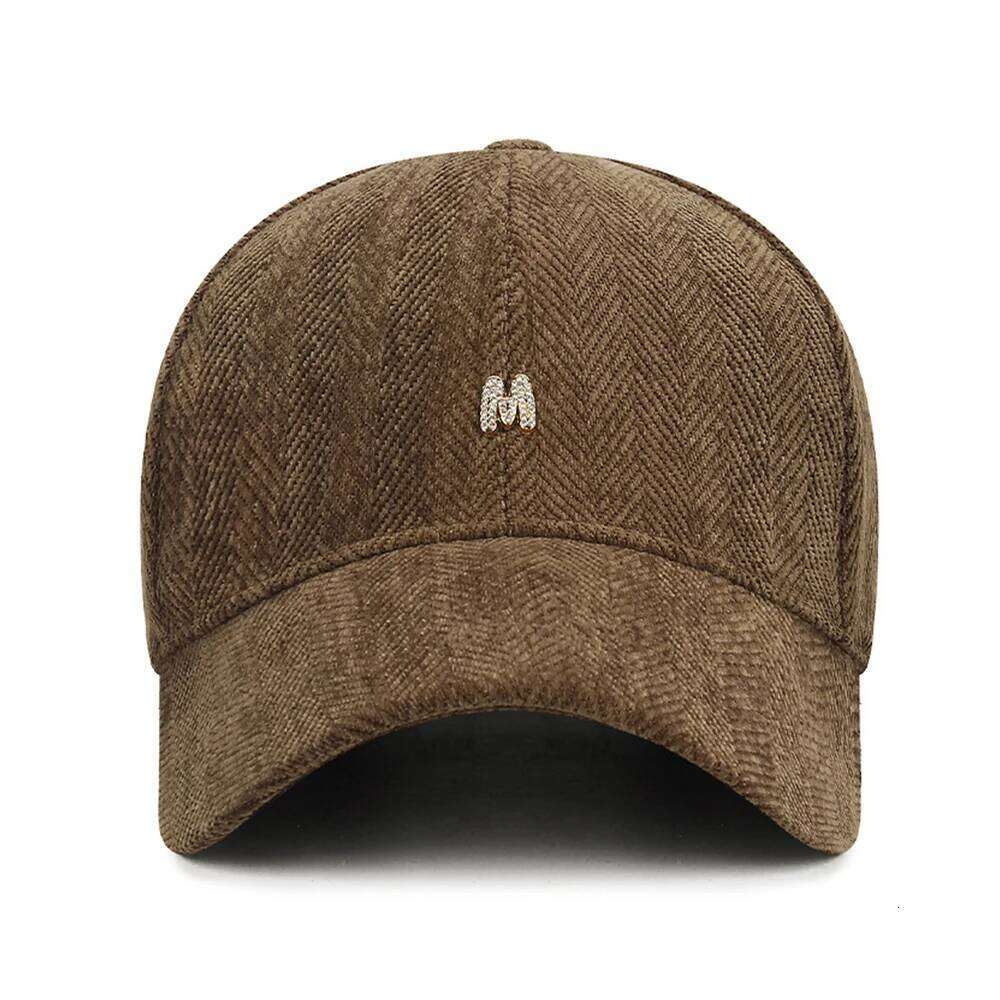 FS Luxury Rhinestone Letter Women Hat Brown Pink Winter Baseball Cap For Men Stylish Korean Street Couple Hats Gorras Hombre Z260314