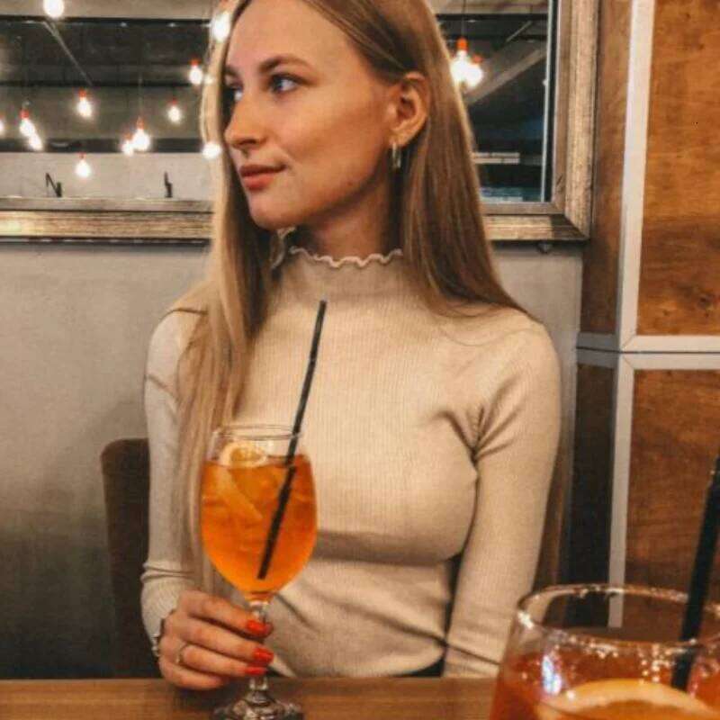 2024 Winter Fashion Slim Autumn Turtleneck Ruched Women Sweater High Elastic Solid Sexy Knitted Pullovers 6785 Z260313