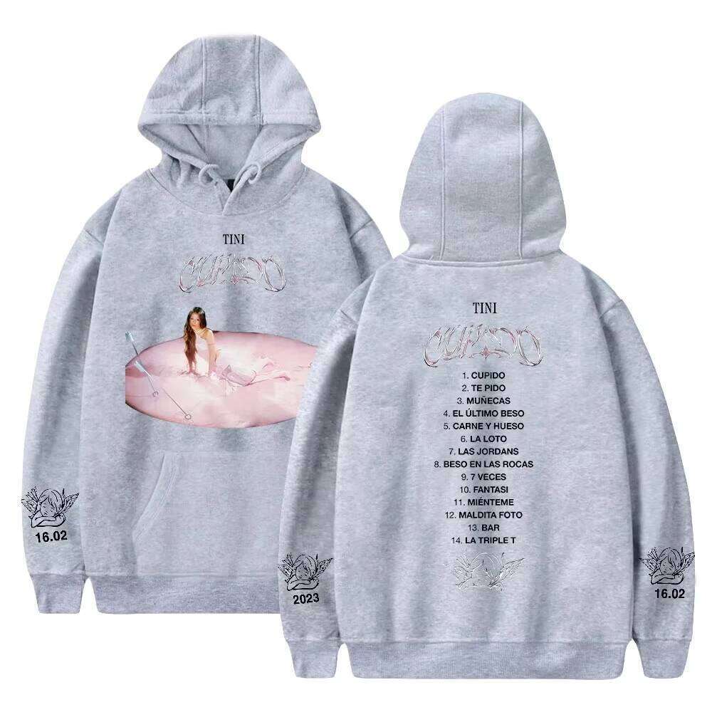 New Stoessel Hoodie Cupido Albume Merch 2023 Tini Tour Long Sleeve Streetwear Men Women Hooded Sweatshirt Fashion Clothes Z260315