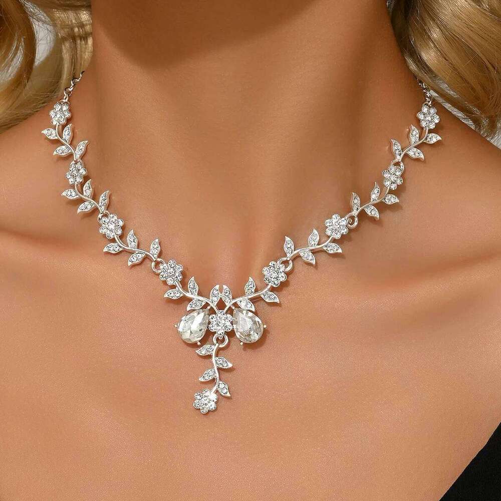 1PC Women's Fashion Trendy Water Drop Design Necklace Jewelry Suitable for Date, Party, Festival Gifts-2171 H260312