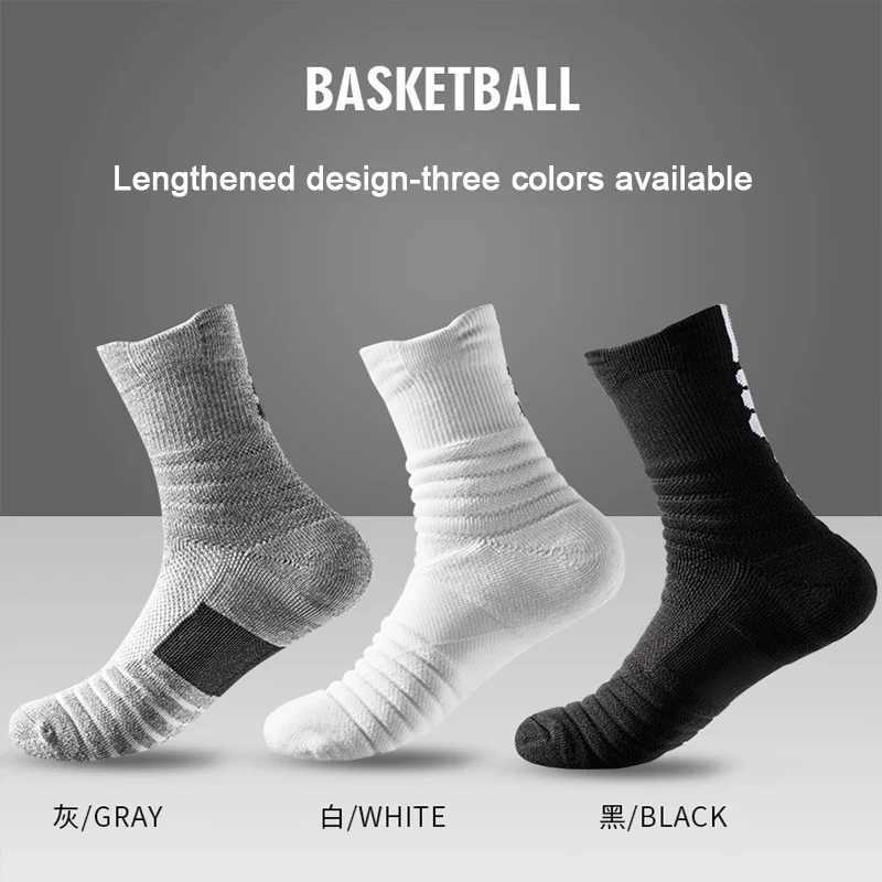 Professional Basketball Socks Elite Socks Tube Thick Towel Socks Non-slip Sweat-absorbent Training Sports Socks Men Women D260313