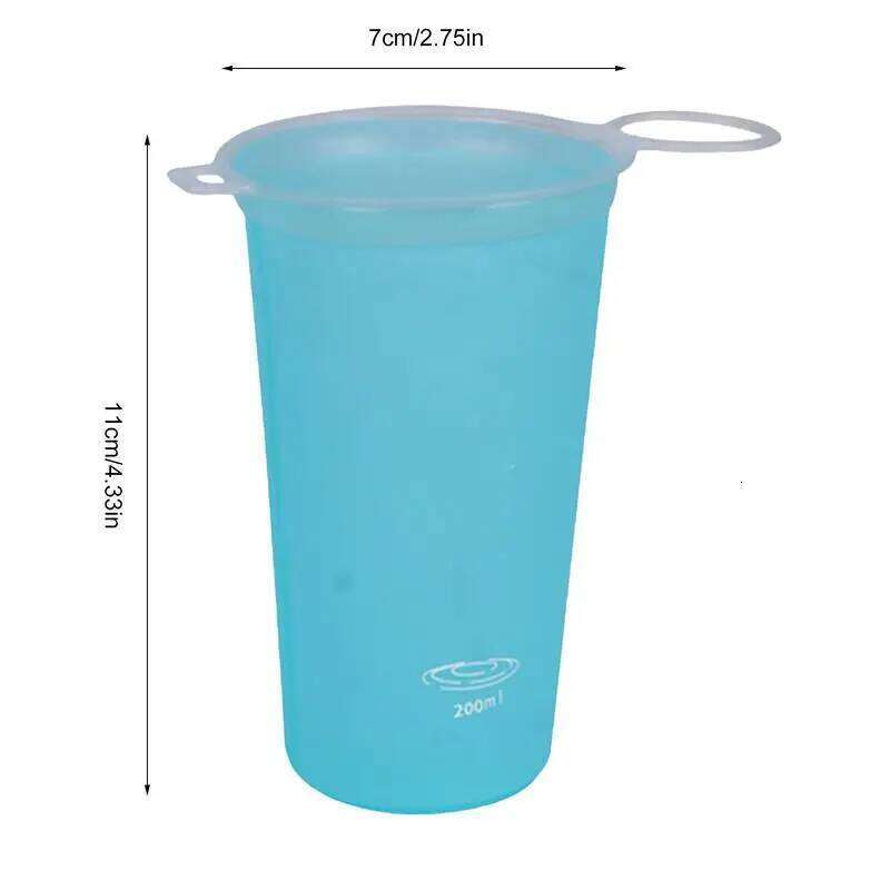 TPU Soft Cups Collapsibled Sports Bottle Outdoor Foldable Cup Running Cycling Hiking Flexible Water Bag Z260314