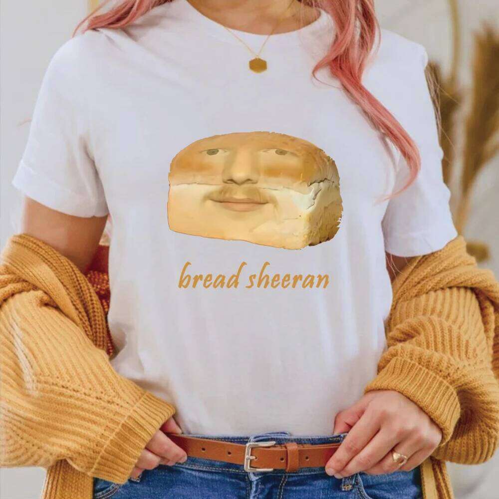 Funny Bread Sheeran T Ed Summer Tops Mathematics Tour Tee Unisex Harajuku Short Sleeve Print Casual Shirt Z260314