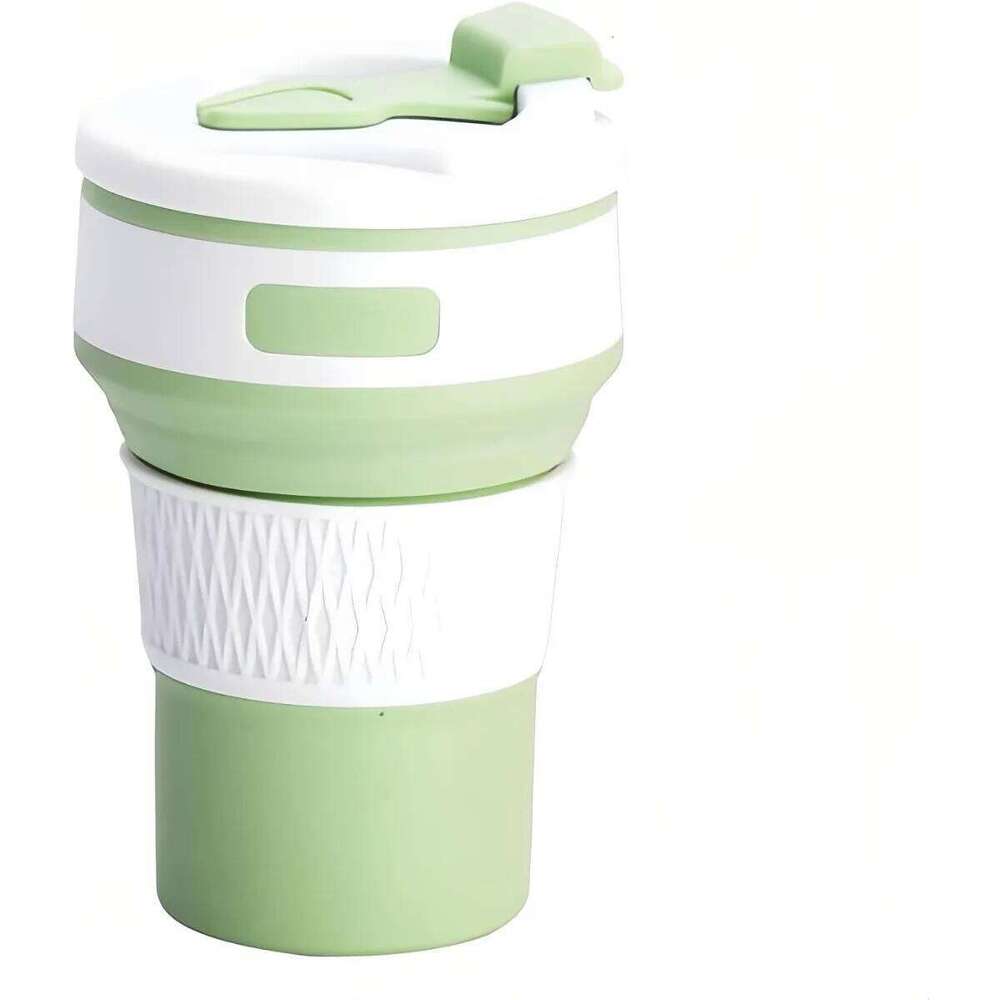 Collapsible Silicone Travel Mug Lightweight Portable Leak-proof Water Bottle, Suitable for Travel, Yoga and Other Sports. Z260314