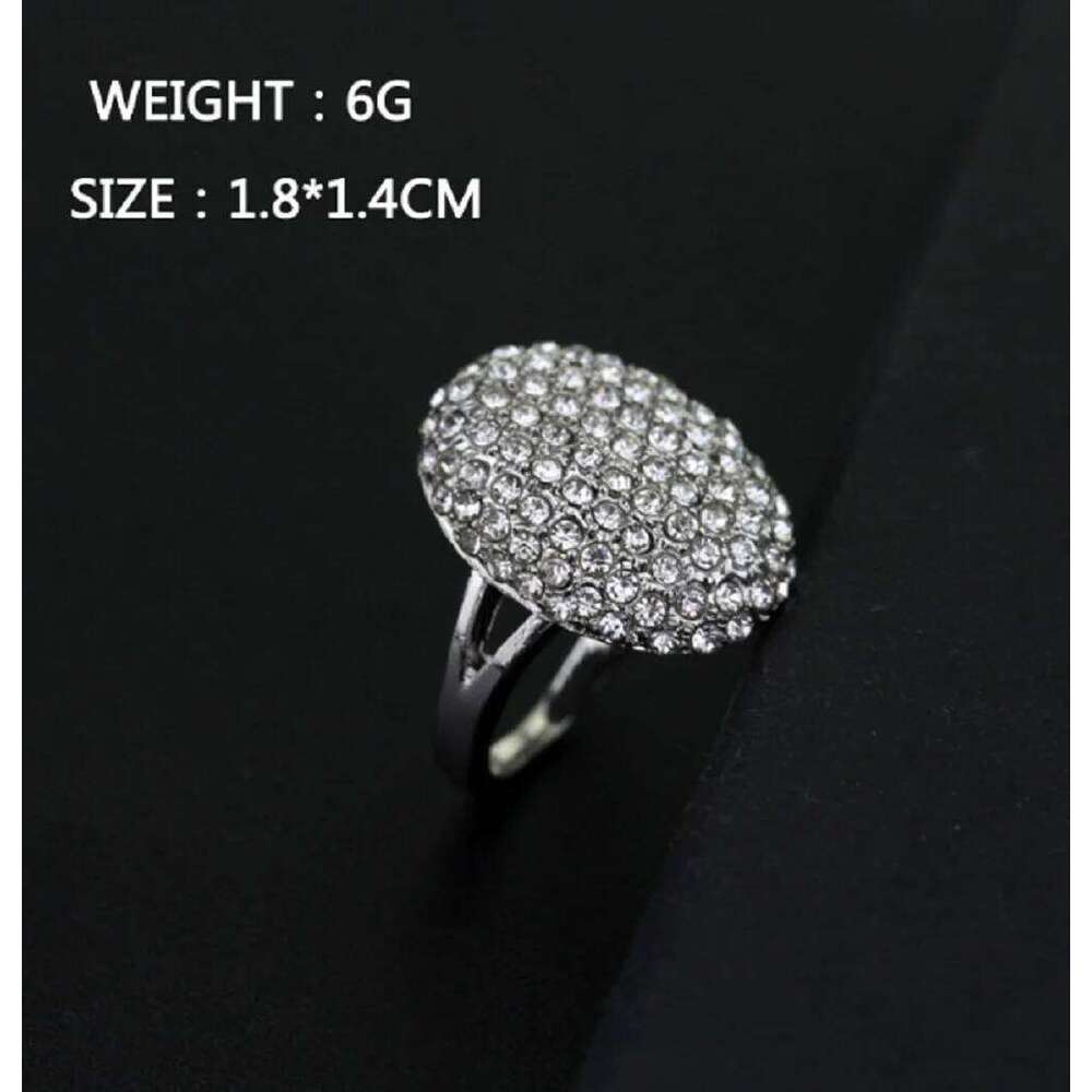 GETNOIVAS Silver Color Twilight Breaking Dawn Bella Engagement Wedding Ring Gorgeous Rhinestone Inlay Women Rings Jewelry SL H260312