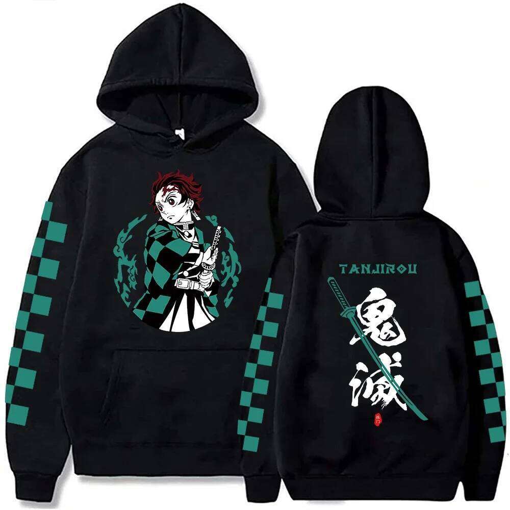 2025 Autumn/Winter Tanjiro Kamado Men's and Women's Sportswear Devil Killer Anime Plus Size Y2k Harajuku Casual Hoodie Z260314