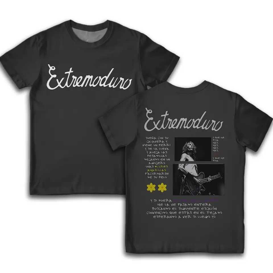 Rock Band Extremoduro 3D Print T-Shirt Summer Mens Breathable Casual Short-Sleeve Shirt Street Hip Hop Loose Crew Neck Top D260313