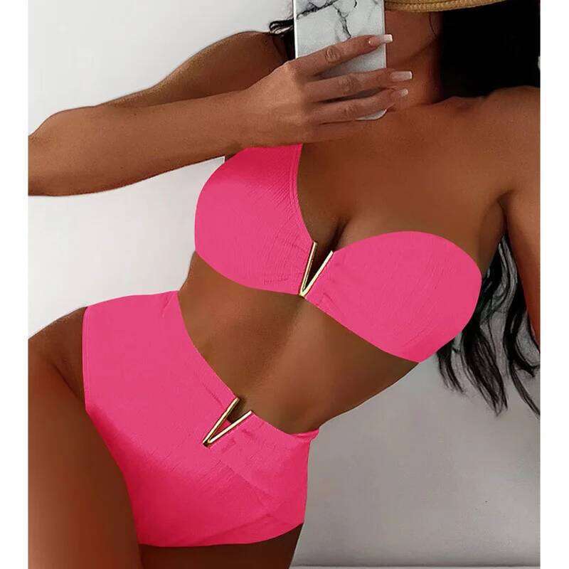 Black Sexy Bikinis 2026 Women High Waist Swimwear Female Swimsuit Swim Wear Bathing Suits Brazilian Bikini Set Beachwear Bather Y260303