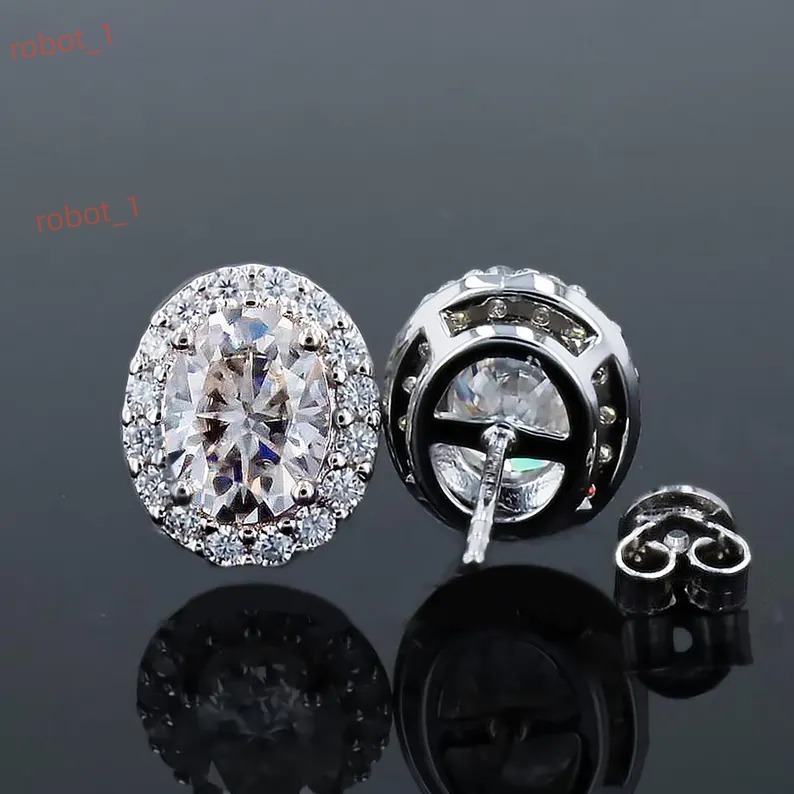 Moissanite Drop Earrings For Women 925 Sterling Silver Sparkling 3 Ct Moissanite Drop Earrings Other Diamond Jewelry