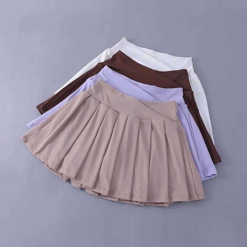 Tennis Pleated Skirt High Waisted Athletic Golf Skorts Workout Sports Skirts With Shorts For Women Z260314