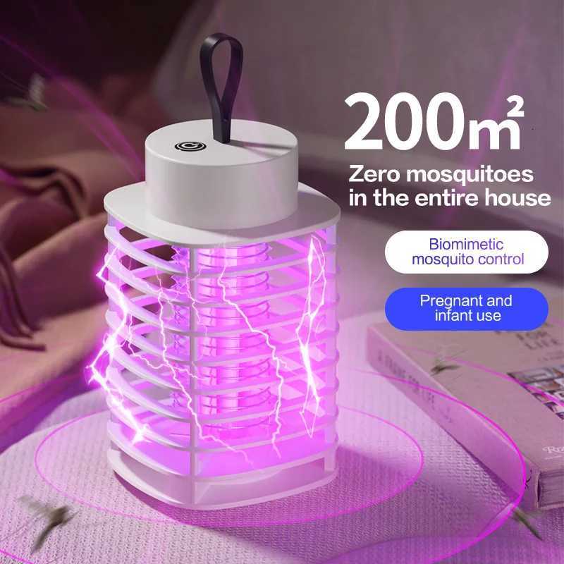 Electric Shock LED Mosquito Killer Lamp Indoor USB Rechargeable Portable Electric Fly Trap Mute Anti Mosquito Lamp H260313