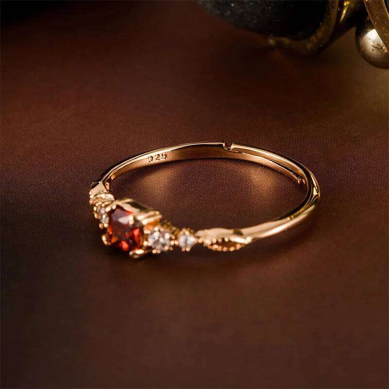 S925 sterling silver 18k Gold Plating cute elegant Inlaid zircon ladies ring light luxury daily wear party banquet Fine Jewelry H260312