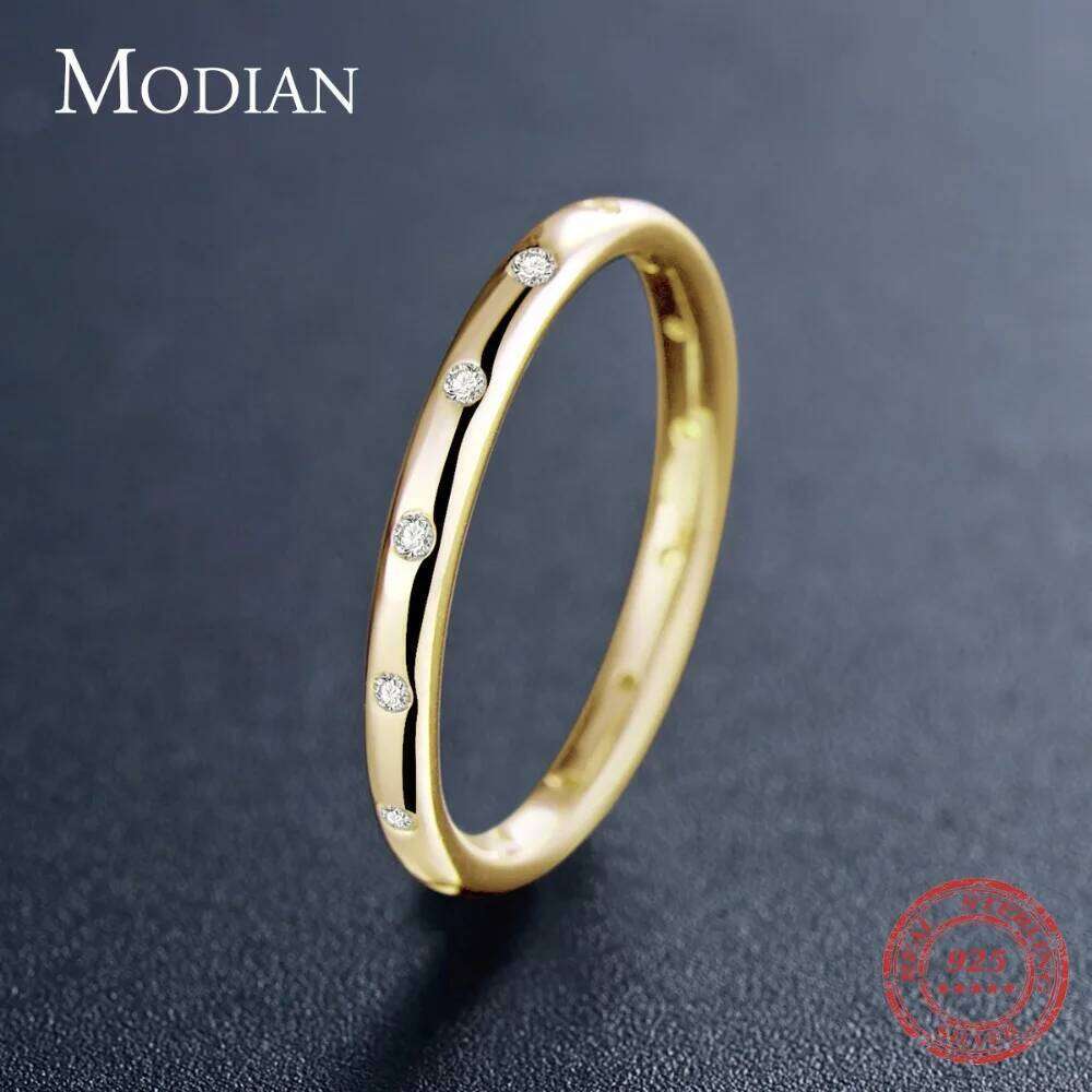 Instagram New Style Solid 925 Sterling Silver Simple Fashion Female Engagement Finger Ring Jewelry Stackable Classic For Women H260312