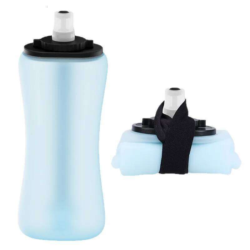 Outdoor Collapsible Silicone Running Camping Hiking Travel Convenient TPU Soft Water Bottle 12oz/350ml Z260313