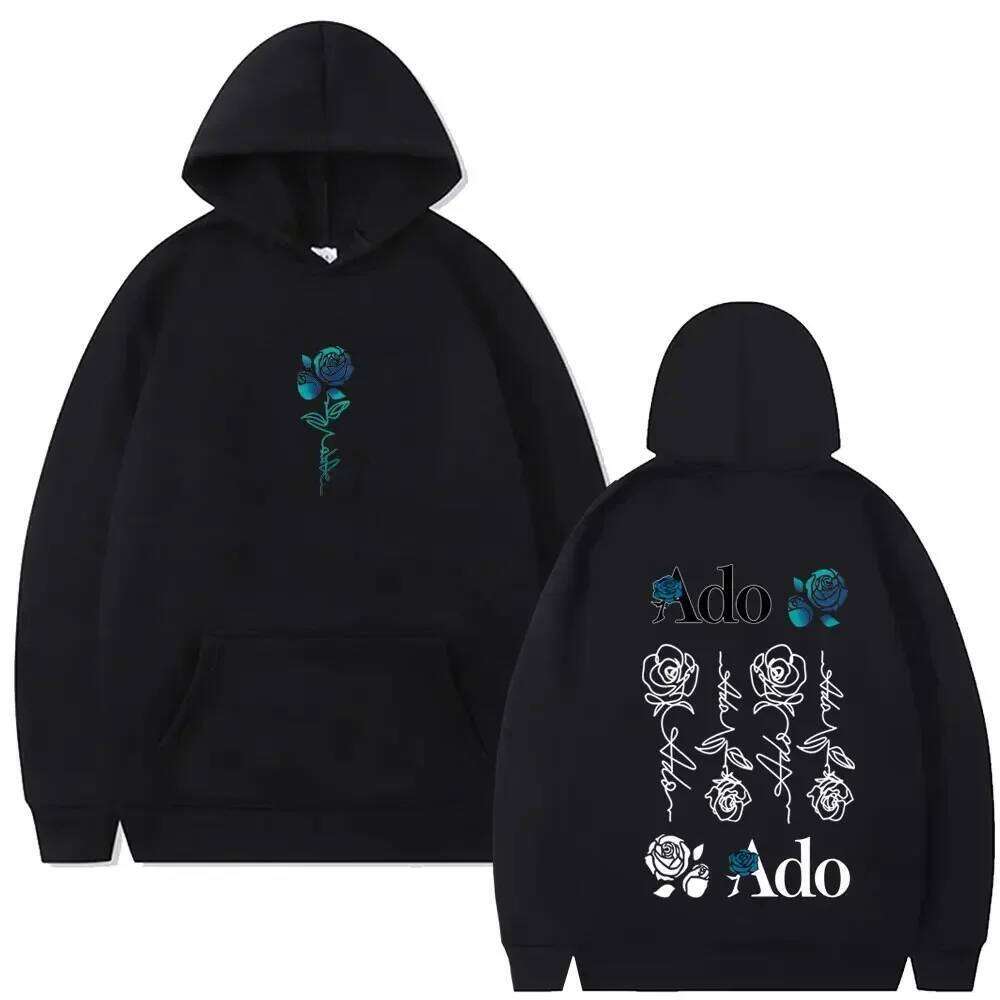 Ado World Tour Hibana Print Hoodies Urban Fashion Autumn and Winter Casual Trend Long Sleeve Pullover Men's Sweatshirt Z260314