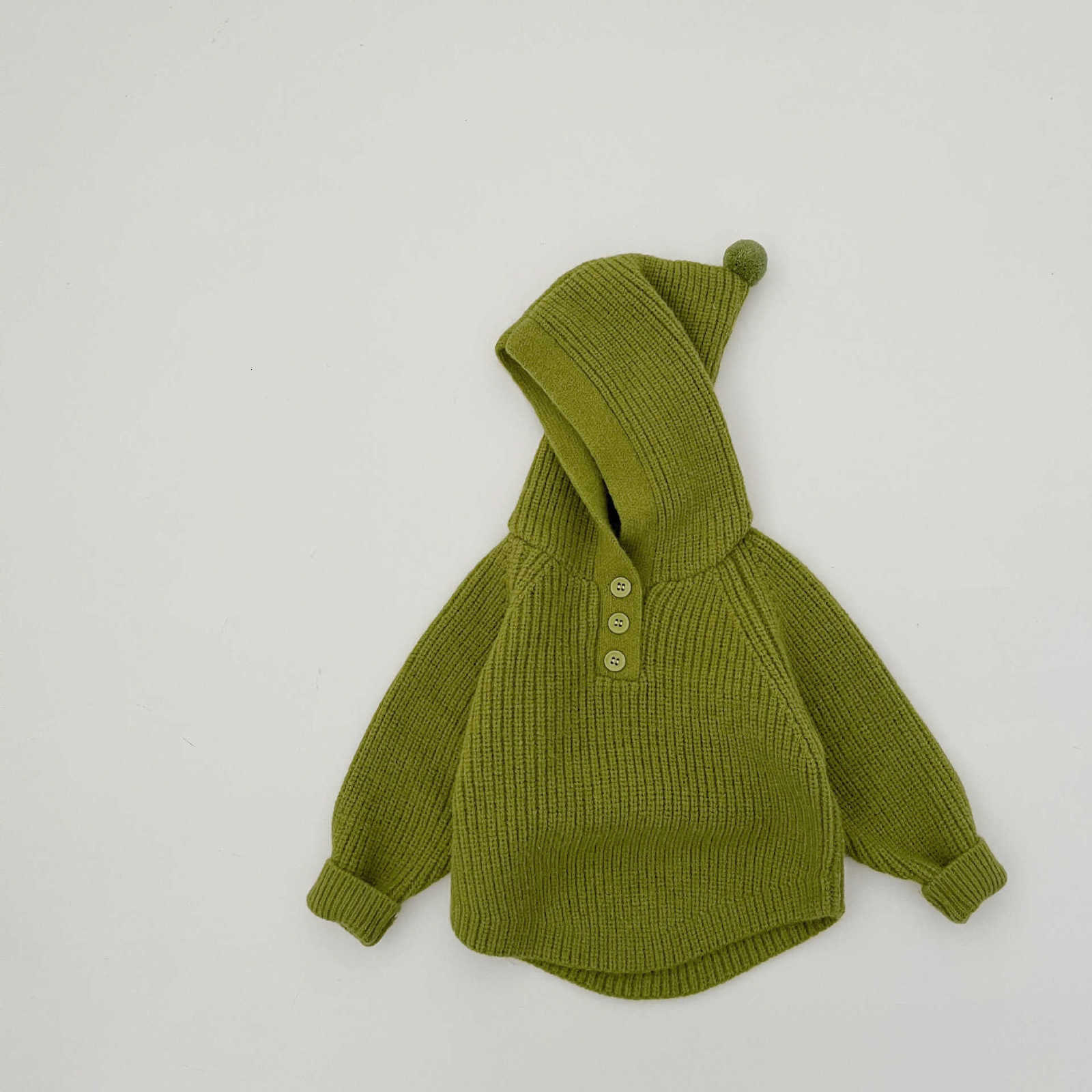 Women's Knits & Tees Korean children's clothing, thickened sweaters for spring and autumn new stylish hooded pullover knit tops for boys and