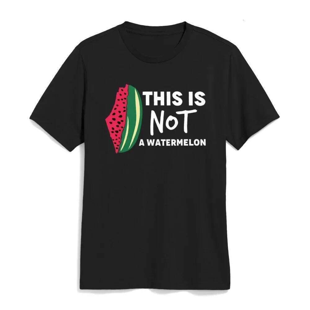 This Is Not A Watermelon T-Shirt Collection Palestine Flag Shirt Men Women Unisex Cotton Tops Peaceful Sweatshirt Z260314