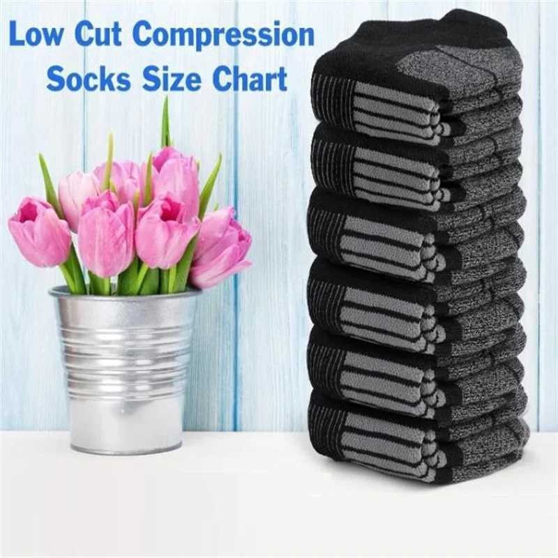 1-6 Pairs Unisex Thick Padded Low Cut Running Socks Summer Breathable Sweat Absorbing male Striped Design Casual Socks D260313