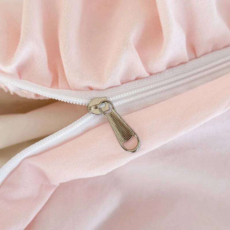 4Pcs Rose Flowers Embroidery Bedding Set Double King Queen Size Pink Girls Bedroom Duvet Cover Flat/Fitted Bed Sheet Pillowcases H260312 - view 7