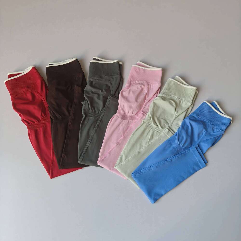 Seamless High Waist Yoga Pants Women Tummy Control Stretchy Soft Workout Running Leggings Comfortable Gym Sports Tights 26Y0313