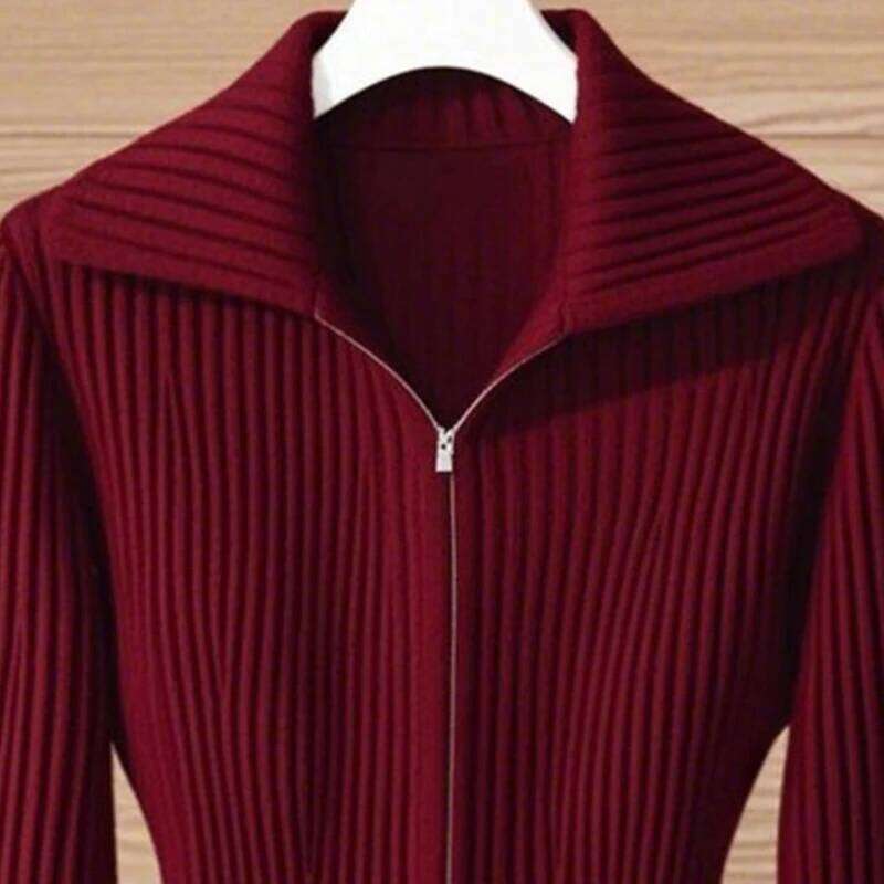 Women's Knit Cardigan New Autumn Winter Fashion Elegant Unique Chic Small Design Open Front Fall Tops Z260313