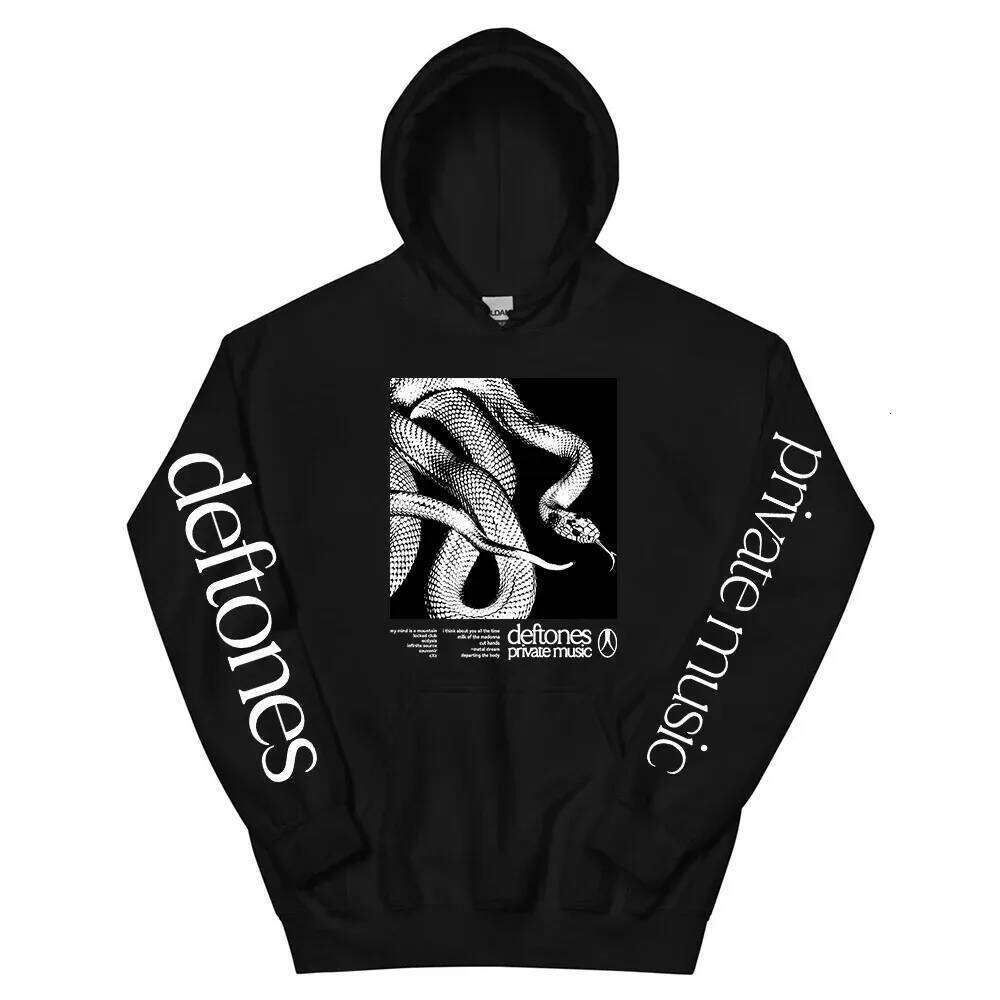 American Alternative Metal Band Deftones Graphic Print Hoodes Men Women Loose Casual Pullovers Streetwear Oversized Sweatshirt Z260314