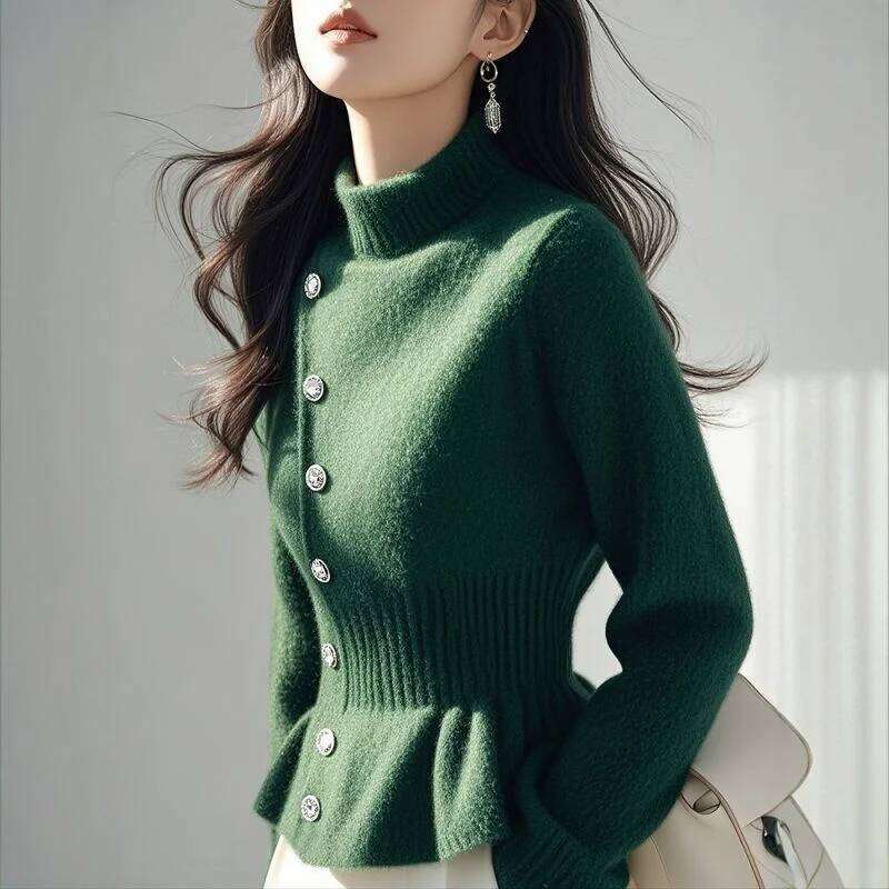 New Women Autumn Winter Elegant Slim Knitted Cashmere Jumpers Sweater Female Casual Long Sleeve Pullover Knitwear Z260313