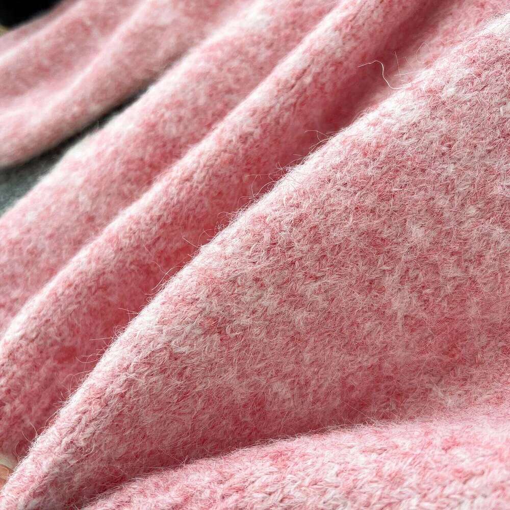 2025 New Fashion Solid Cashmere Sweater Long Sleeves Loose Warm Cardigan+Sleeveless Knitting Tank Top Winter Gentle Casual Tops Z260313