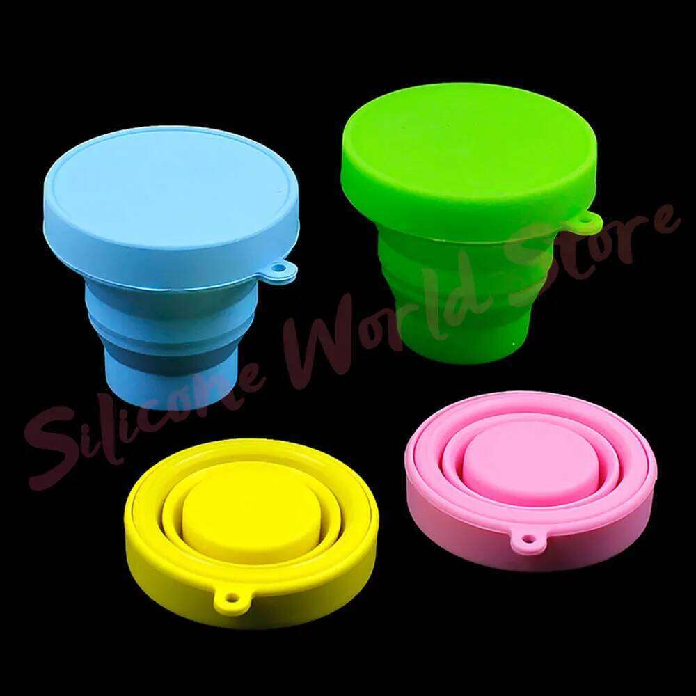 World Portable Silicone Folding Mouthwash Cups Travel Outdoor Anti Drop Telescopic Coffee Handcup Water Cup Z260313