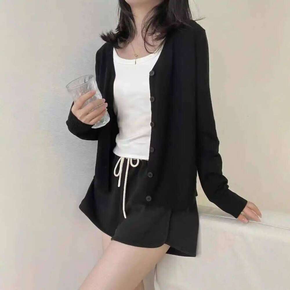 Knitted Cardigans New Long Sleeve V-Neck White Knit Sweater Cardigan Women Tops Knitwears Sueters De Mujer Q1108 Z260313