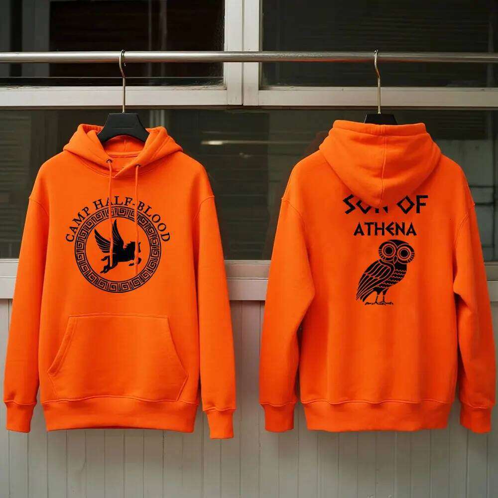 Blood Hoodie Fall Winter Essential Half Camp Game Men Women Orange Pullovers Poseidon of Son Halloween Sweatshirt Tops Z260314