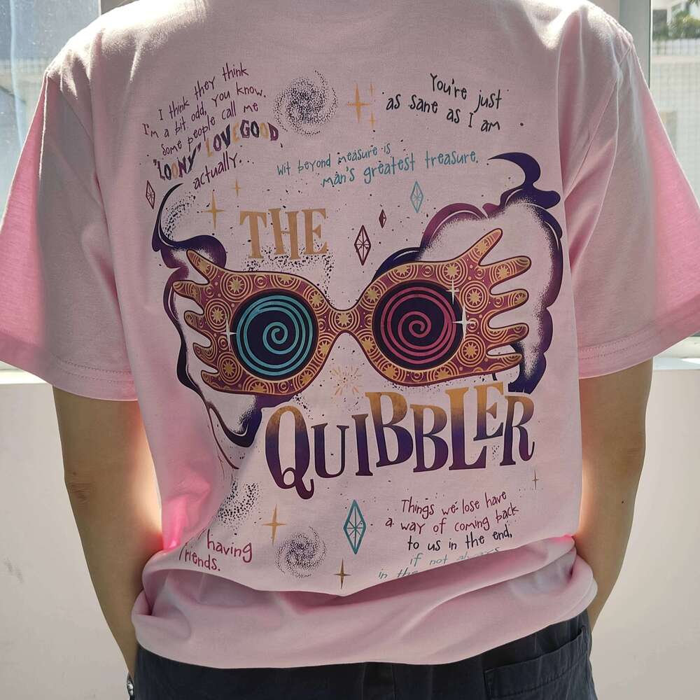 'Just Sane As I Am' Hp Tee Wizard School Fandom Multiple Color Shirt Magic Wand Two-sided Bookish print T-shirt Women Tops Z260314