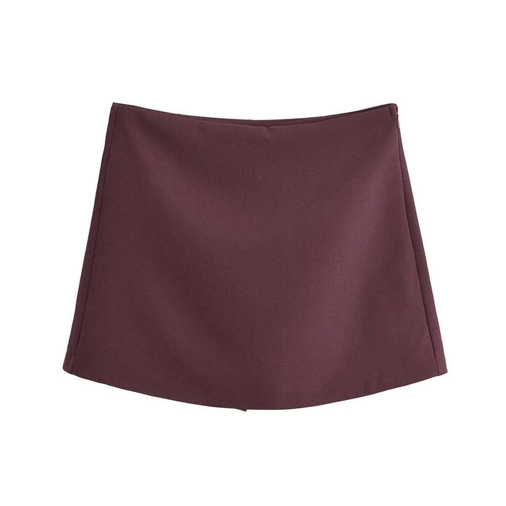 2025 Spring Casual Chic Women Solid Short Slim Straight Fashion Streetwear Mini Skirt Z260314