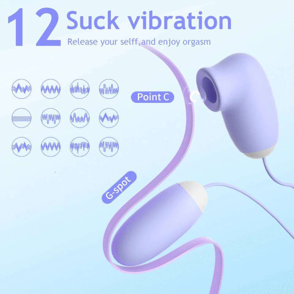 Magical Sucking Vibrating Egg Massager 24 Mode Clitoral Nipple Sucker Stimulator Clit G Spot Private Vibrator Sex Toys for Women 26H0313