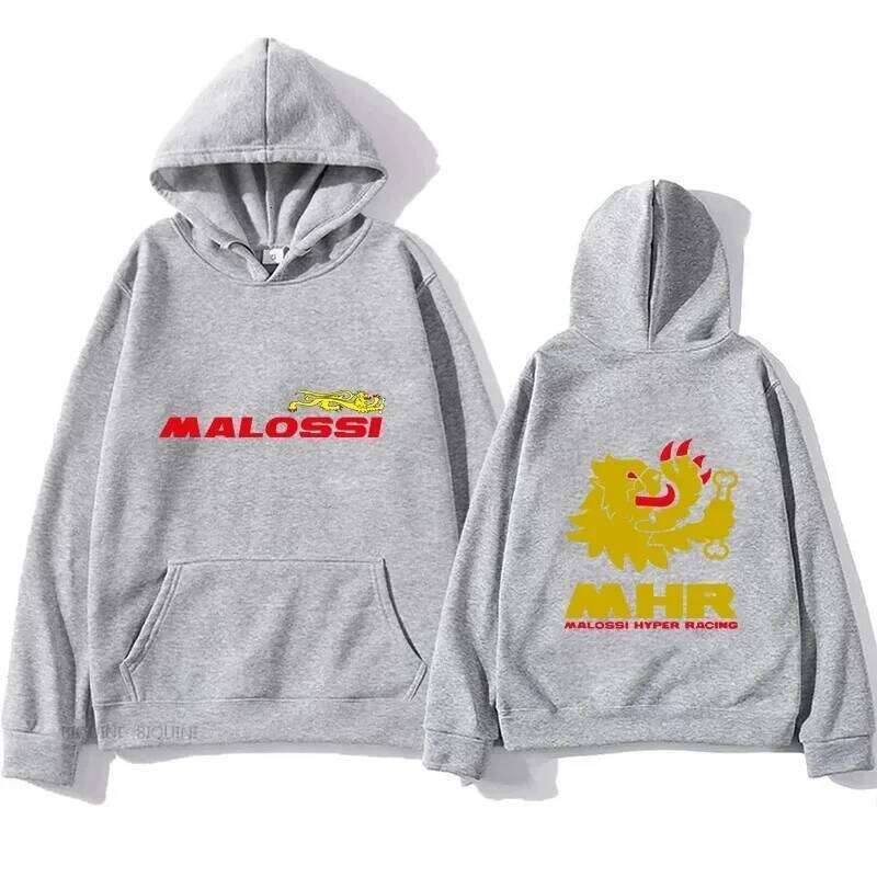 2025 Autumn/Winter Malossi Printed Hoodie and Women's Retro Street Wear Hip Hop Style Fashion Men's Casual Sweatshirt Z260314