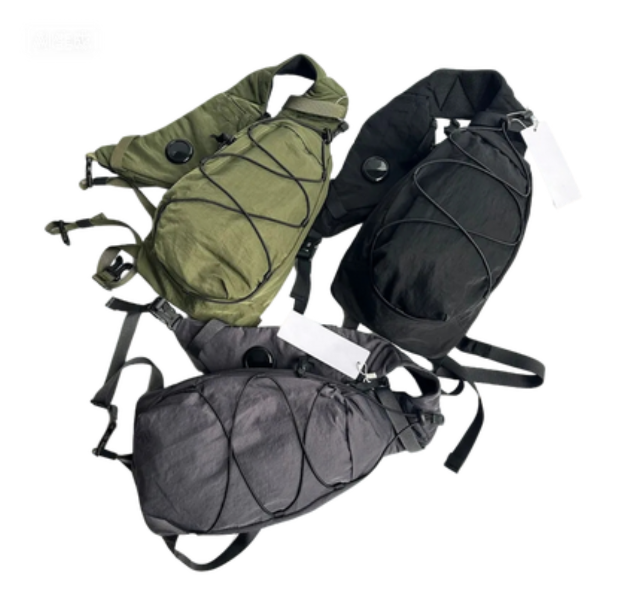 Europe Men Single Shoulder Crossbody Small Bag One Glasses Lens Outdoor Pull Rope Chest Bag Waist Bag Unisex sling Packging