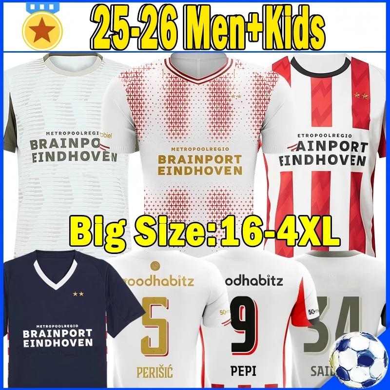 XXXL 4XL 25 26 Eindhovense Soccer Jerseys PSVS SAIBARI VAN BOMMEL BAJRAKTAREVIC TIL Men PEPI Retro 2000 1998 96 92 1987 Football Shirts PERISIC Goalkeeper kids