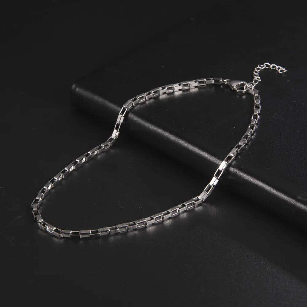 My Shape Paperclip Stainless Steel Choker Necklaces for Men Women Link Oval Cable Chain Fashion Jewelry DIY Accessories H260312