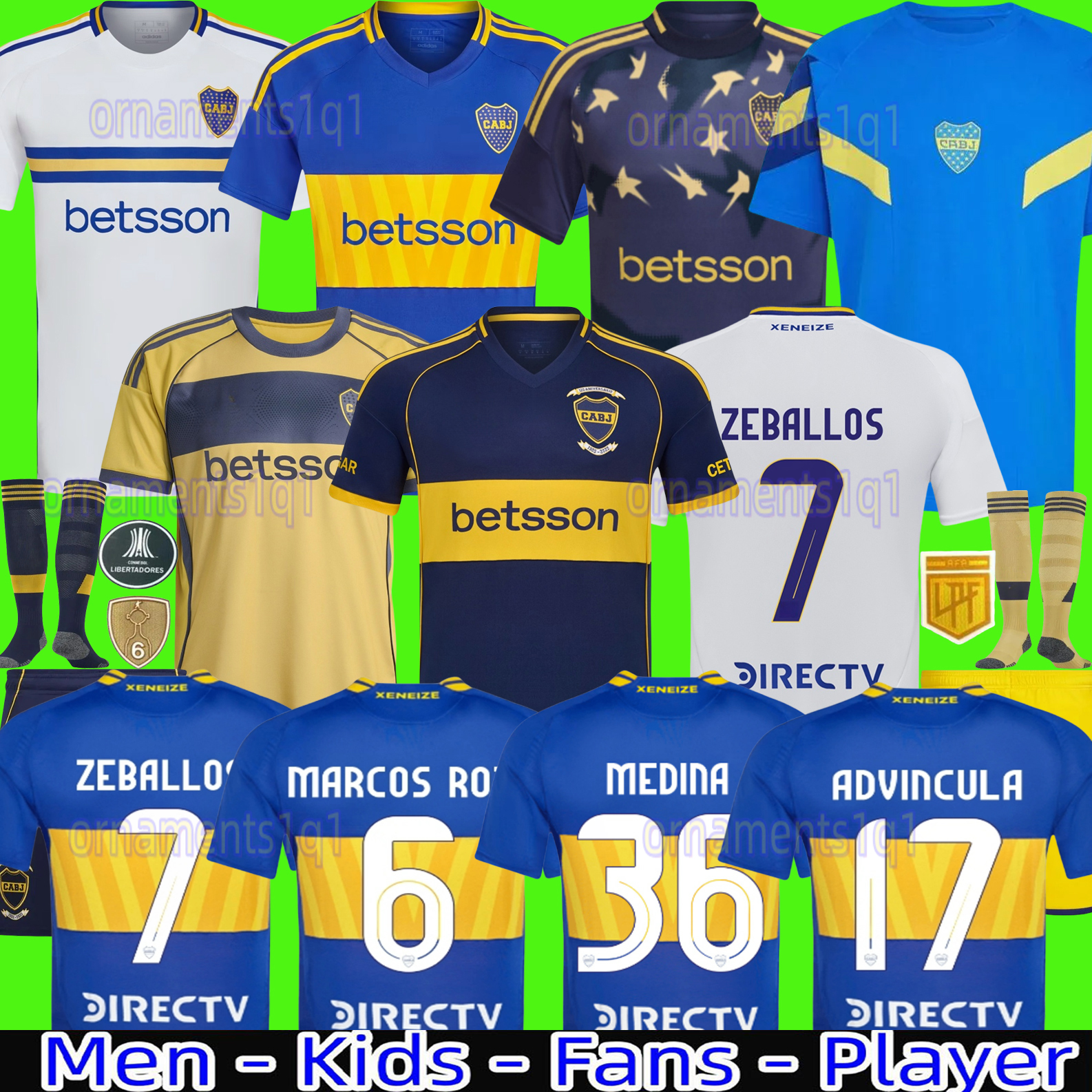 fans player 2025 Boca Juniors soccer Jerseys VILLA SALVIO Men kids Benedetto Salvio camisa de futebol 25 26 football shirt TEVEZ CARLITOS MARCOS ROJO VAZQUEZ CAVANI