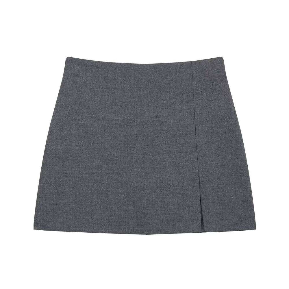 Women's Short Skirts in Black Dark Brown Gray Colors Knitted Material Simple and Stylish for Daily Wear Z260314