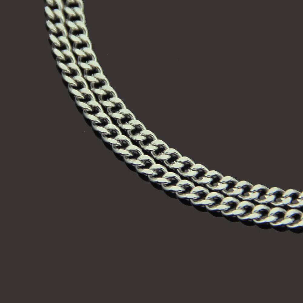 Fashion New 3MM Cuba Chain Men Stainless Steel Gold Color Long Necklace For Women Jewelry Gift Collar Hombres H260312