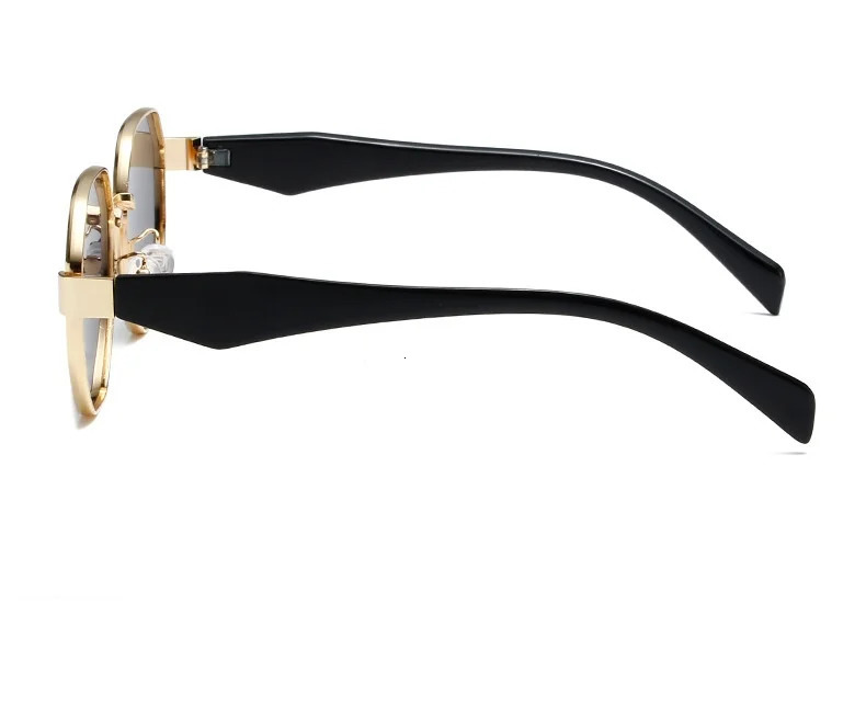 Retro Sunglasse Fashion Polygonal Metal Frame Sunglasses Men Decorative Sun Glasses Uv400 260312