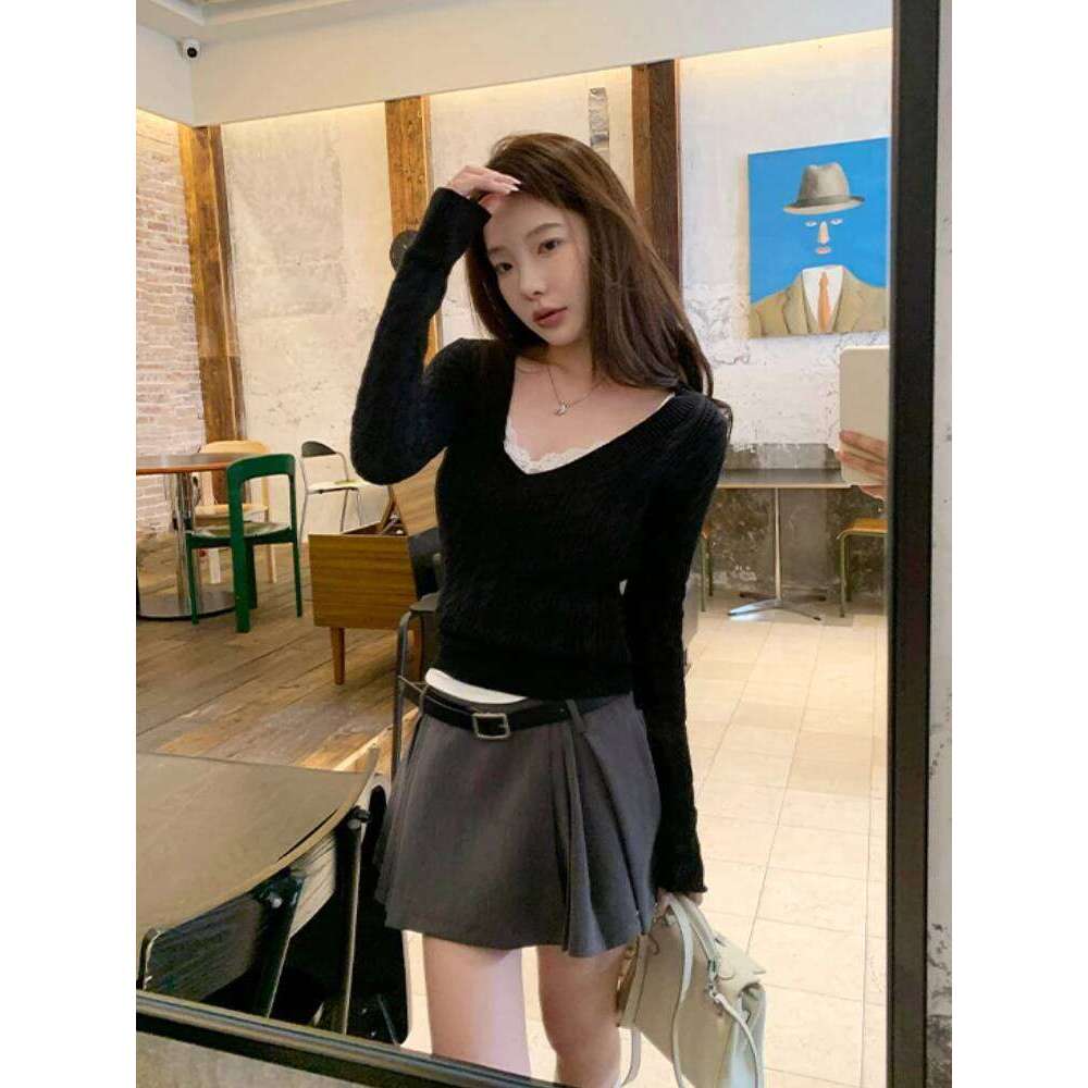 Simple Pullovers Women Korean Fashion Autumn Winter Keep Warm Basic Knitwear Sweater Casual Jumper Aesthetic All-match Daily Z260313